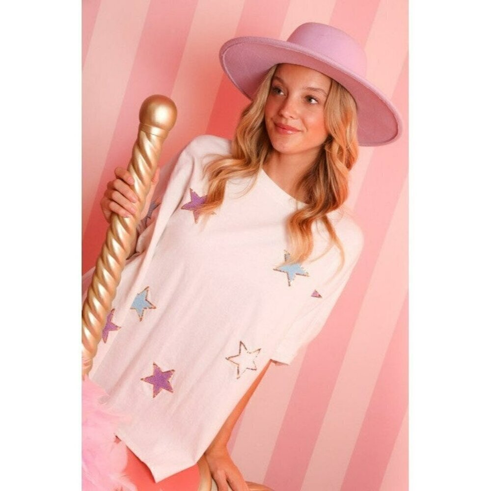 Star Brite Sequin Top in White - Picture 10 of 10
